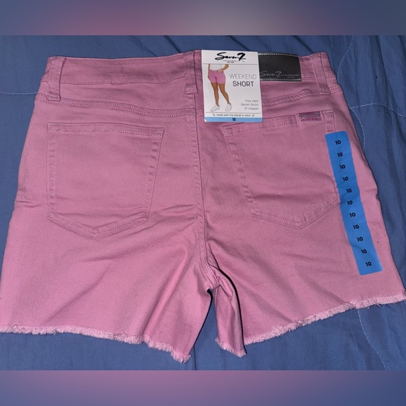 Seven7 Pink Jean Shorts Casual Summer Style - Picture 2 of 3